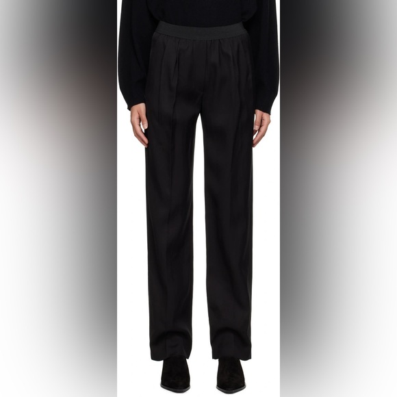 LOULOU STUDIO, Takaroa elastic linen trouser, black, S - Picture 5 of 6